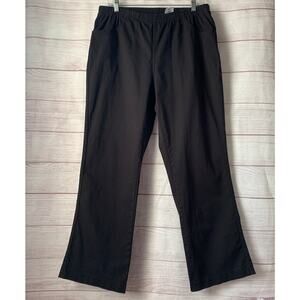 JMS Just My Size Black Boot Leg Stretch Pants Size 1X (16W) Petite